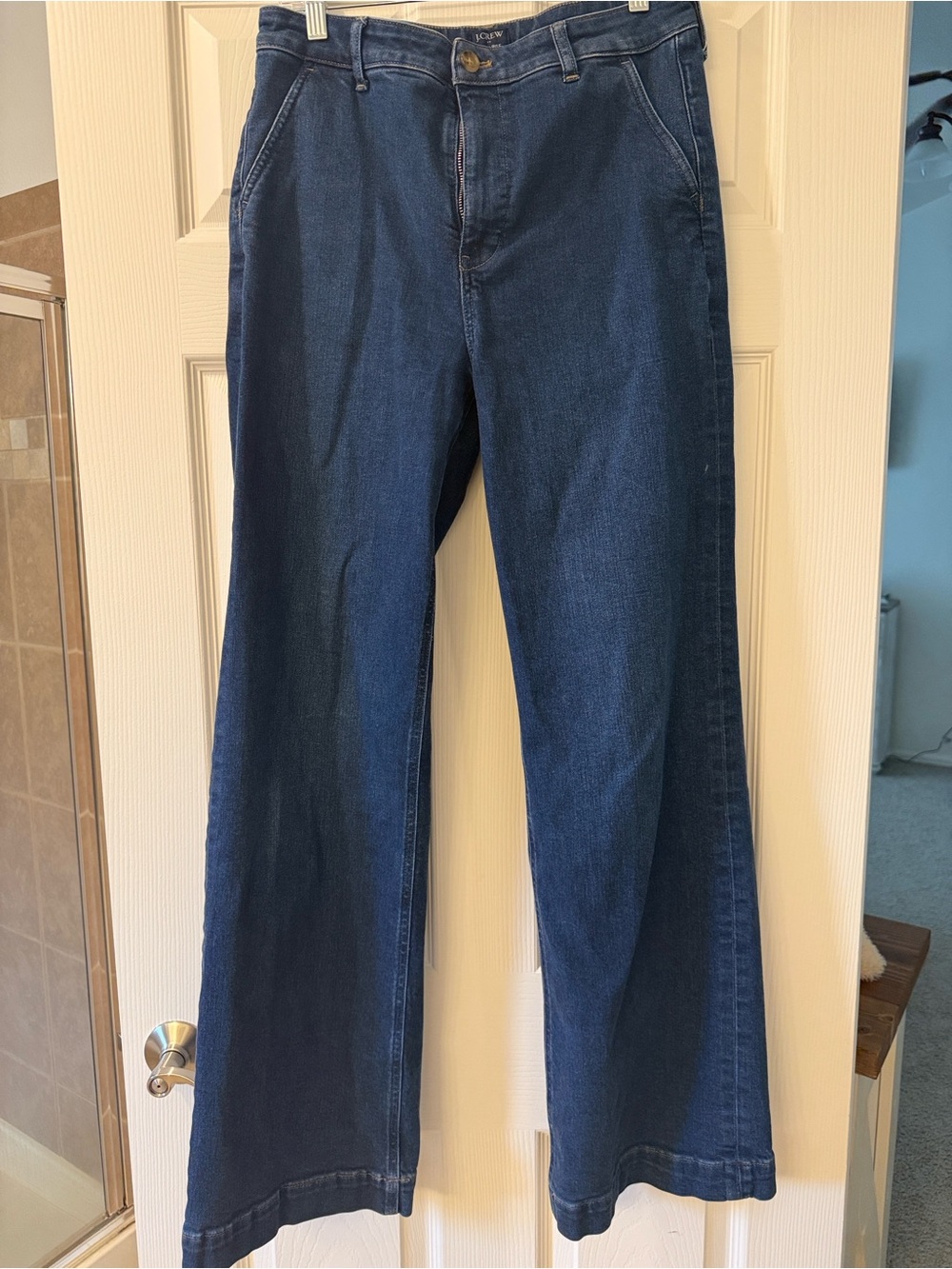 J. Crew High-Rise Women's Jeans in Dark Indigo Blue